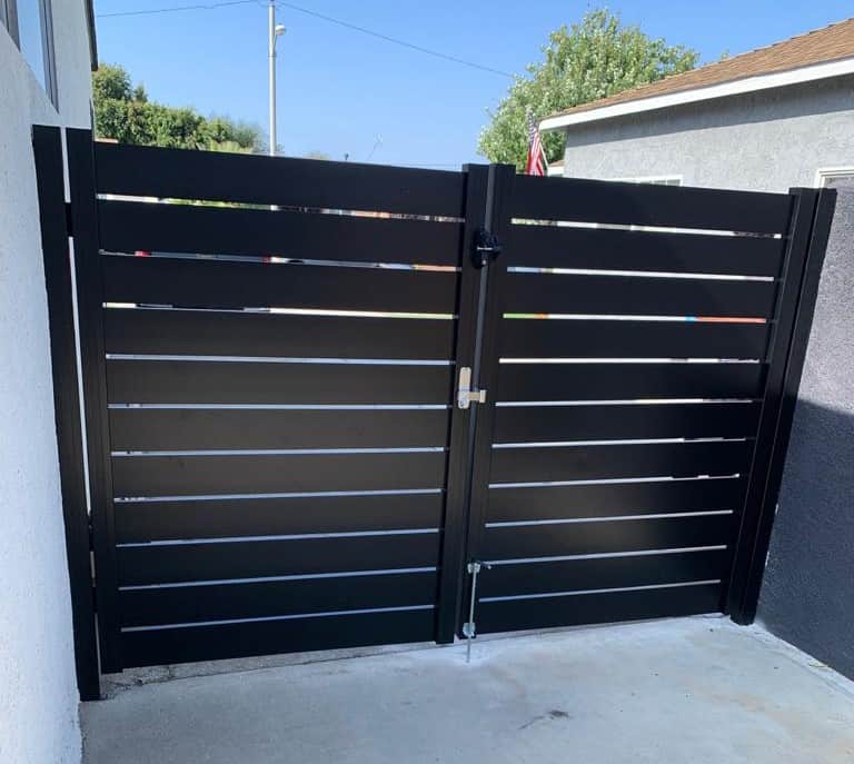 Black Aluminum Gate