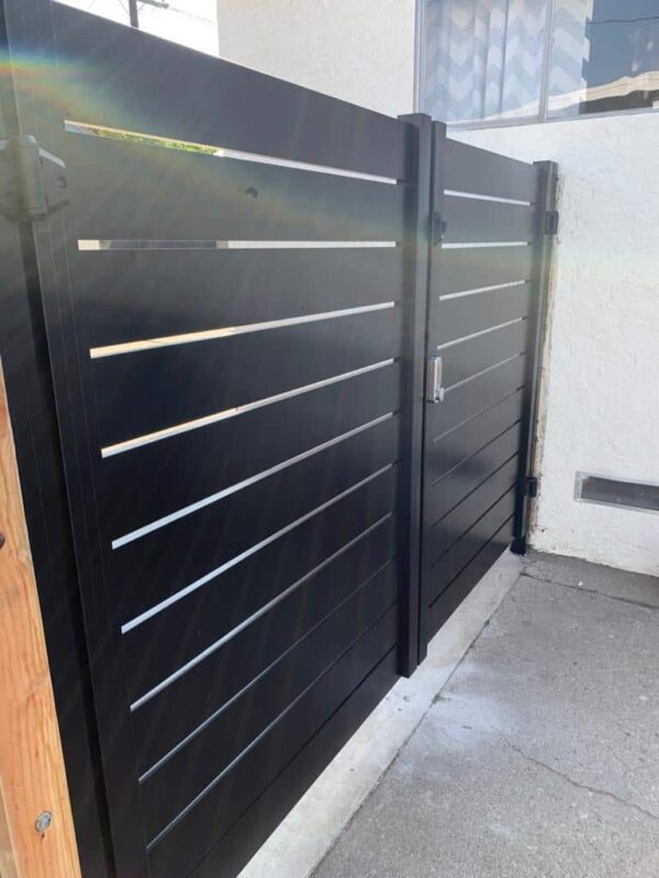 Black Aluminum Gate