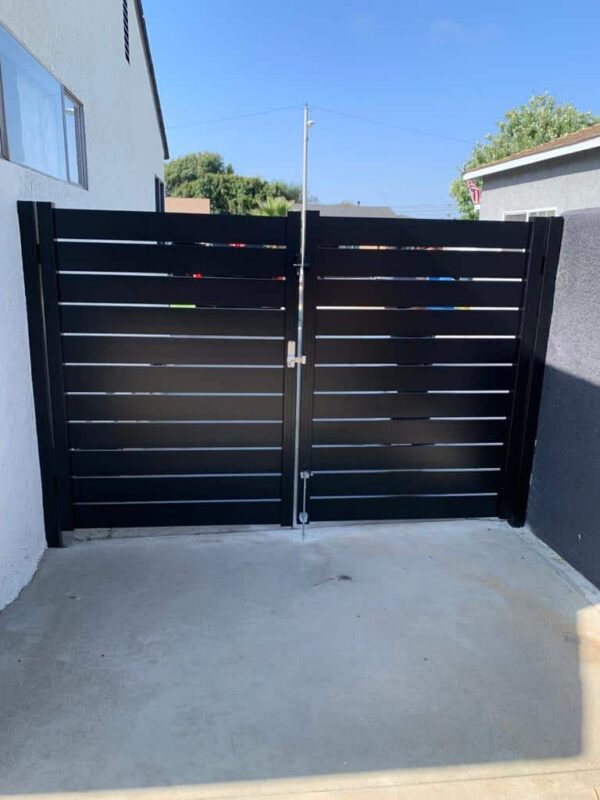 Black Aluminum Gate