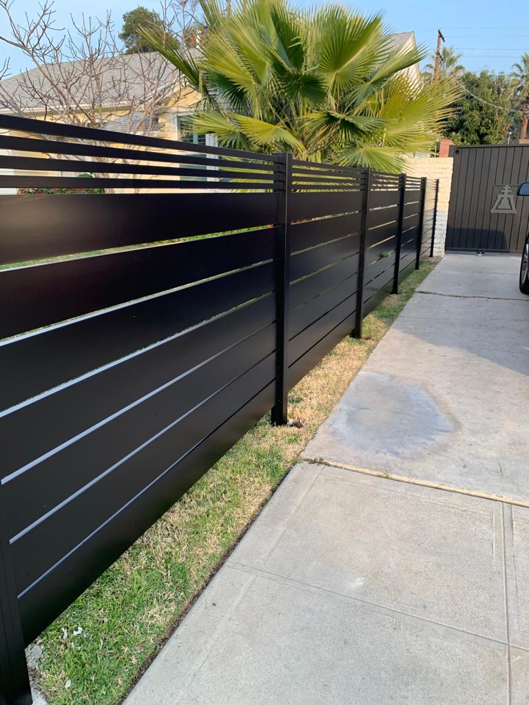 Black Aluminum Horizontal fence