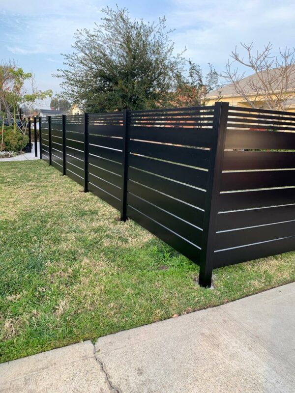 Black Aluminum Horizontal fence