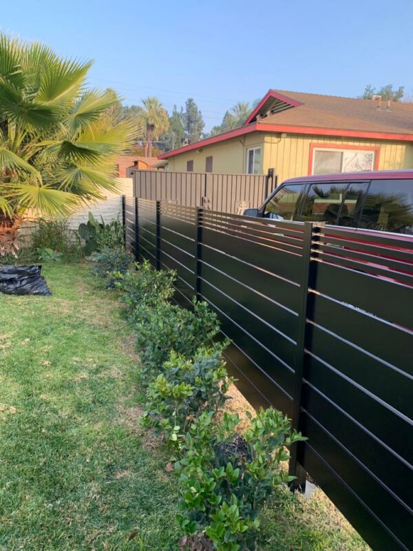 Black Aluminum Horizontal fence