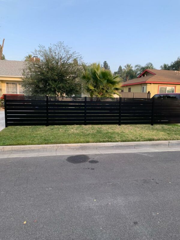 Black Aluminum Horizontal fence