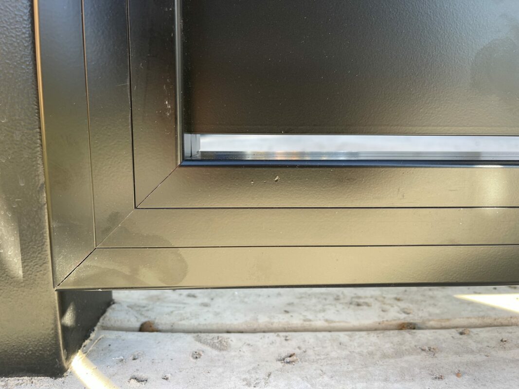 Black Aluminum Swing Gate