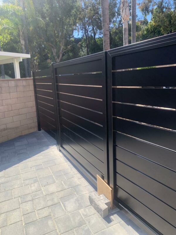 Black Aluminum driveway gate