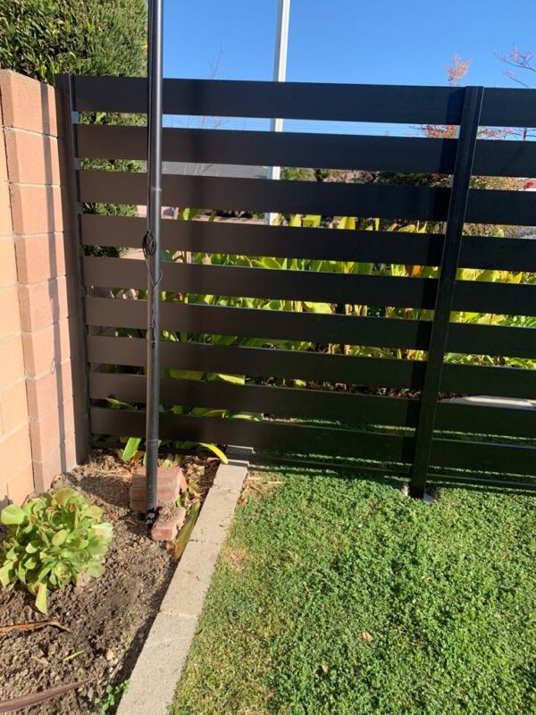 Black Aluminum fence