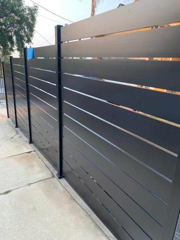 Black Aluminum fence