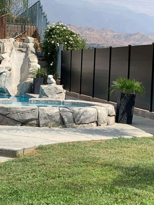 Black Aluminum fence