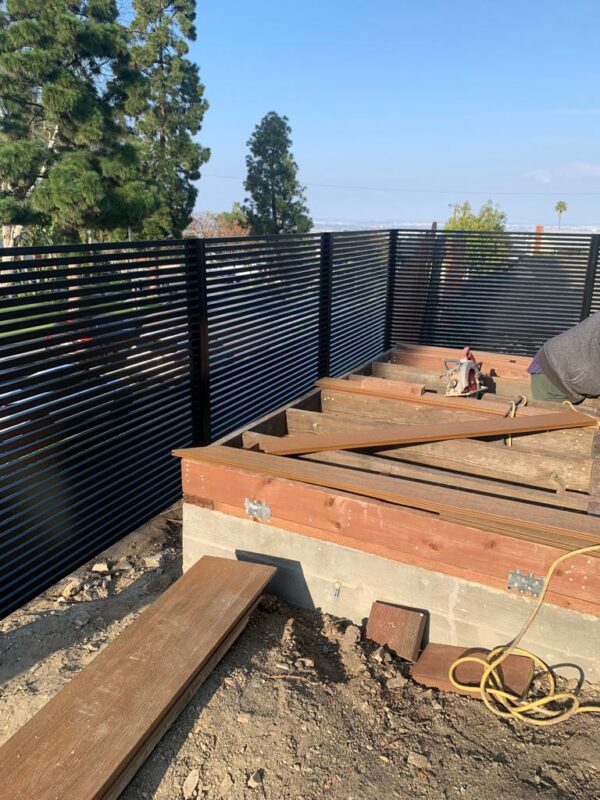 Black Aluminum fence