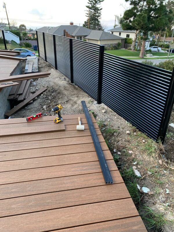 Black Aluminum fence