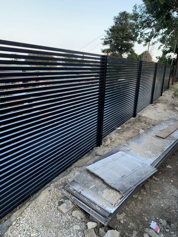 Black Aluminum fence