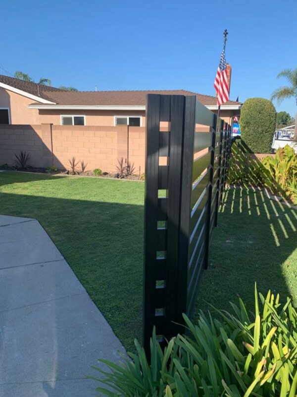 Black Aluminum fence