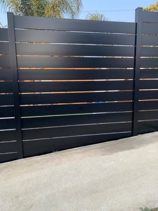 Black Aluminum fence