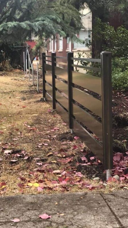 Black Aluminum fence