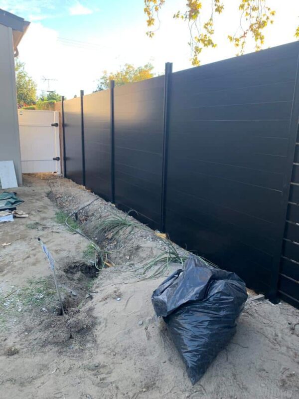 Black Aluminum fence