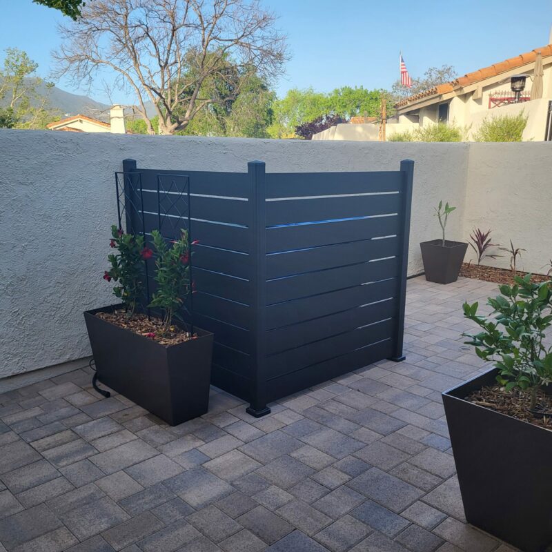 Black Aluminum fence