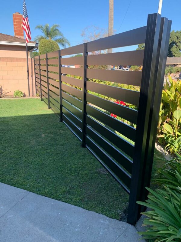 Black Aluminum fence