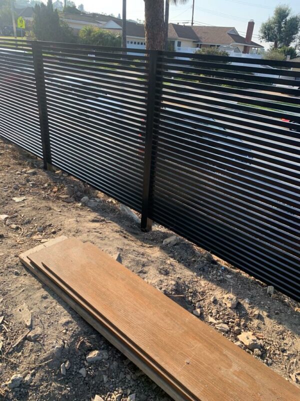 Black Aluminum fence