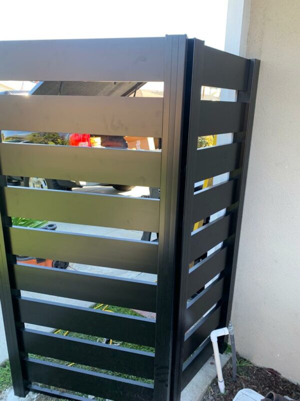 Black Aluminum fence