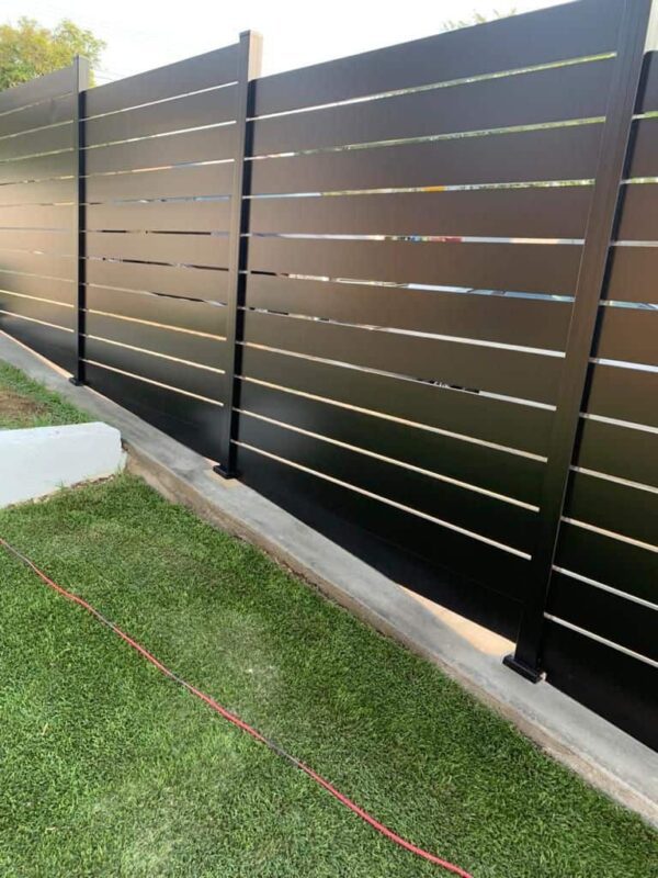 Black Aluminum fence