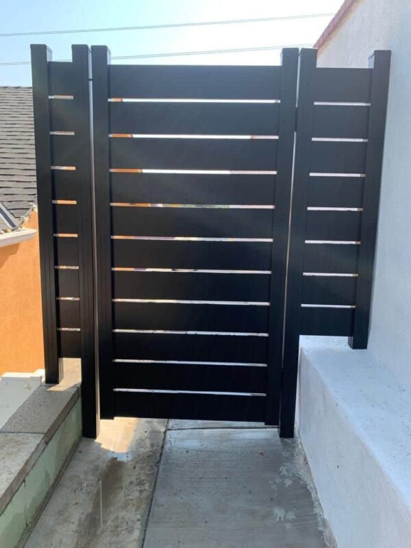 Black Aluminum fence