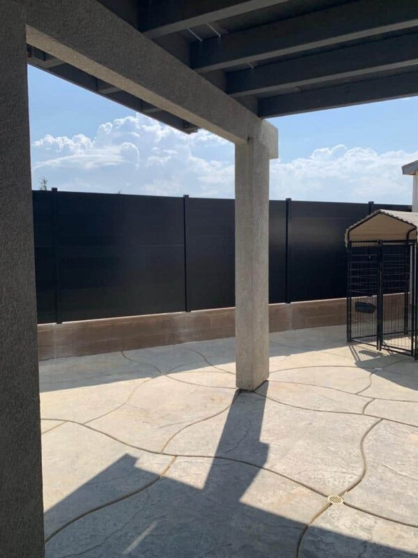 Black Aluminum fence