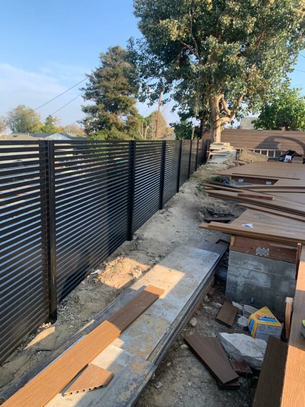 Black Aluminum fence