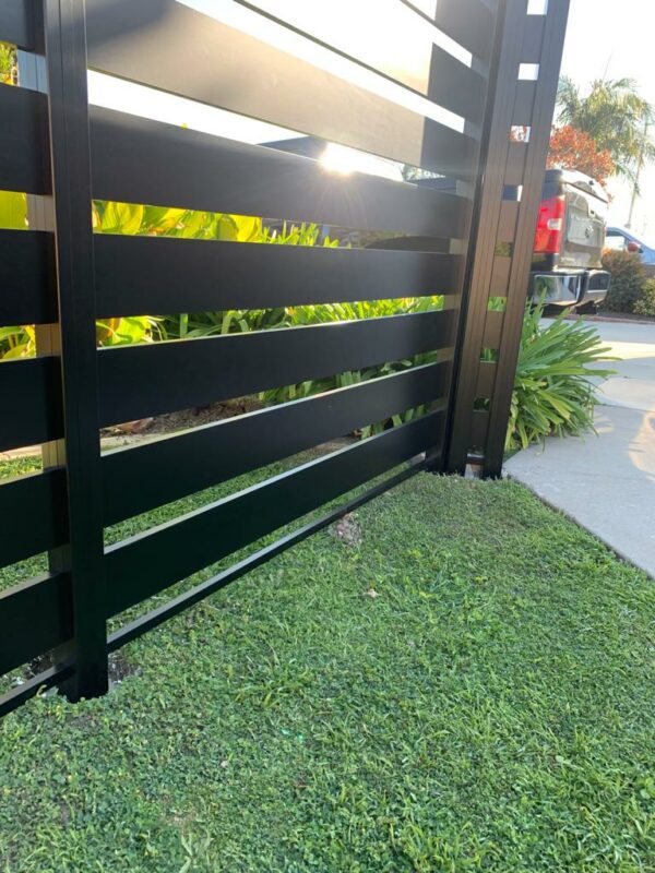 Black Aluminum fence
