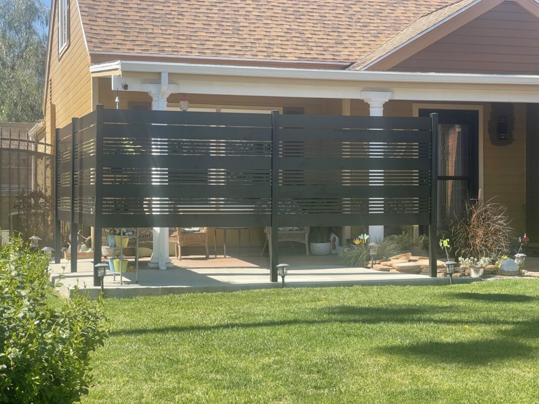 Black Aluminum fence