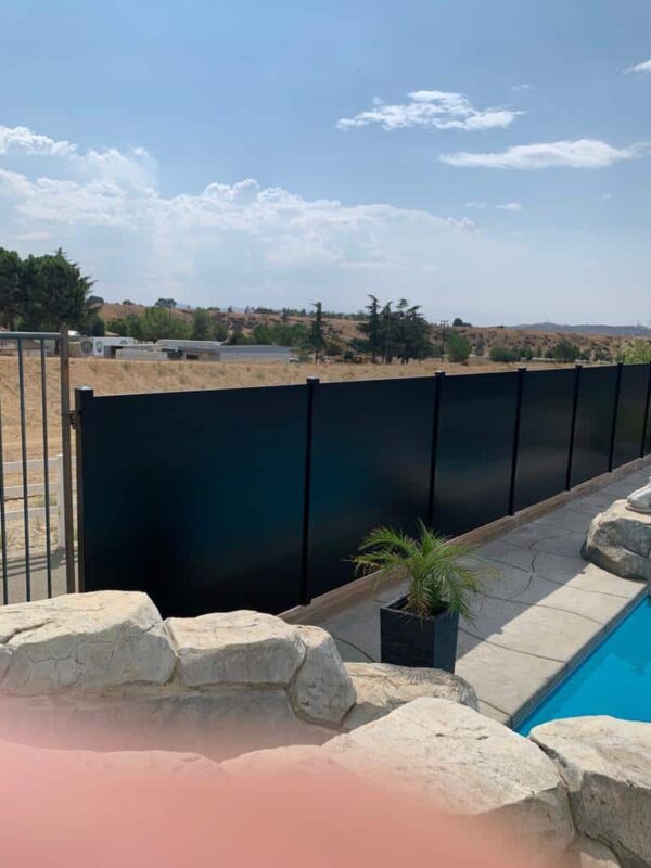 Black Aluminum fence