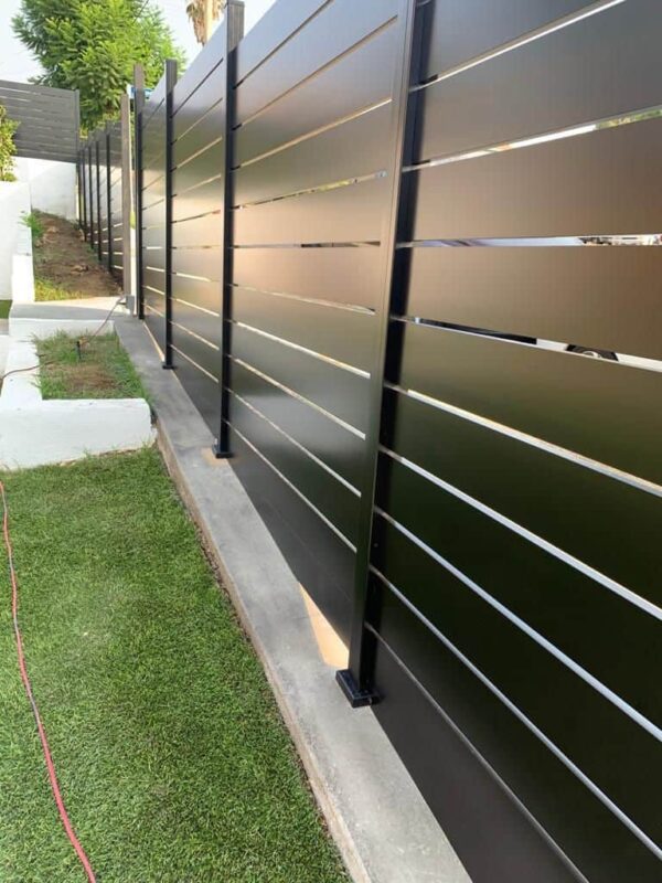 Black Aluminum fence