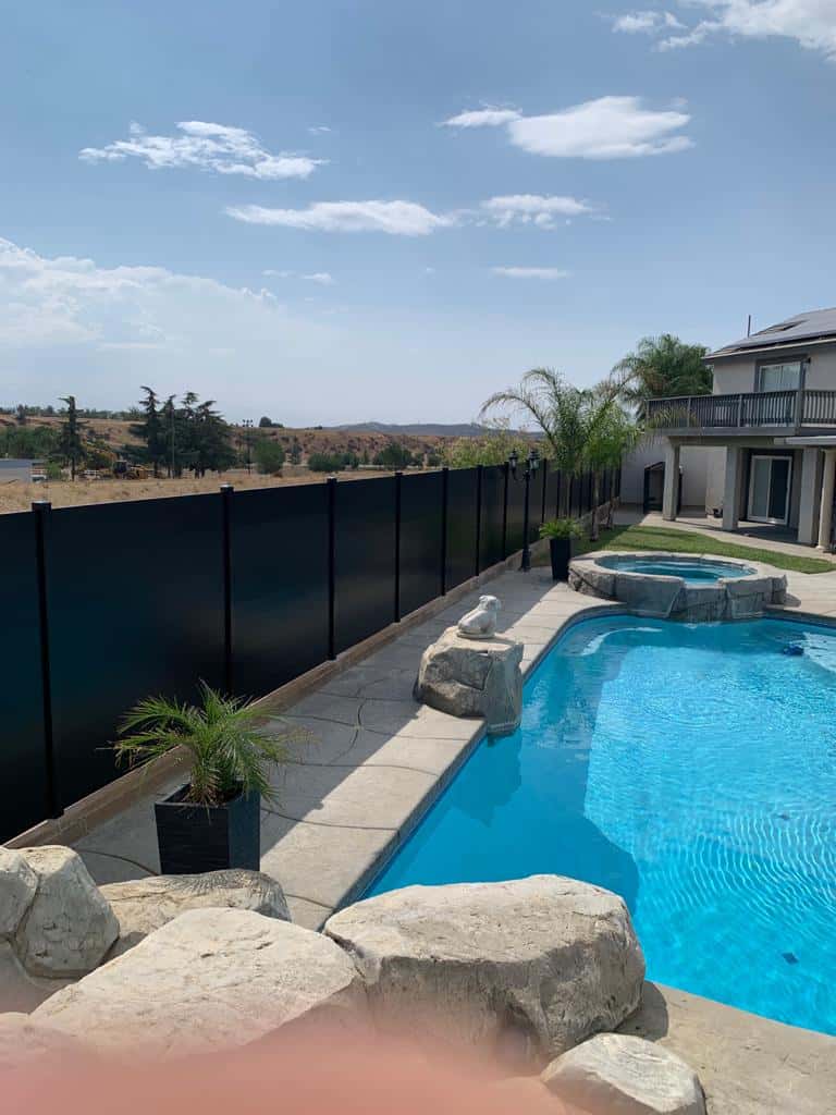 Black Aluminum fence