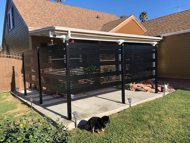 Black Aluminum fence