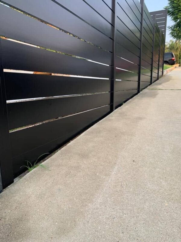 Black Aluminum fence