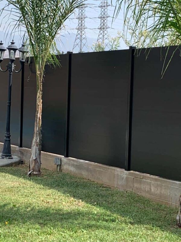 Black Aluminum fence