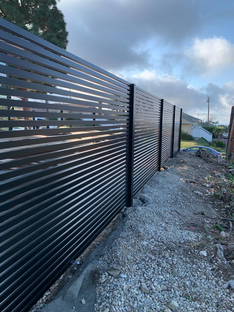 Black Aluminum fence