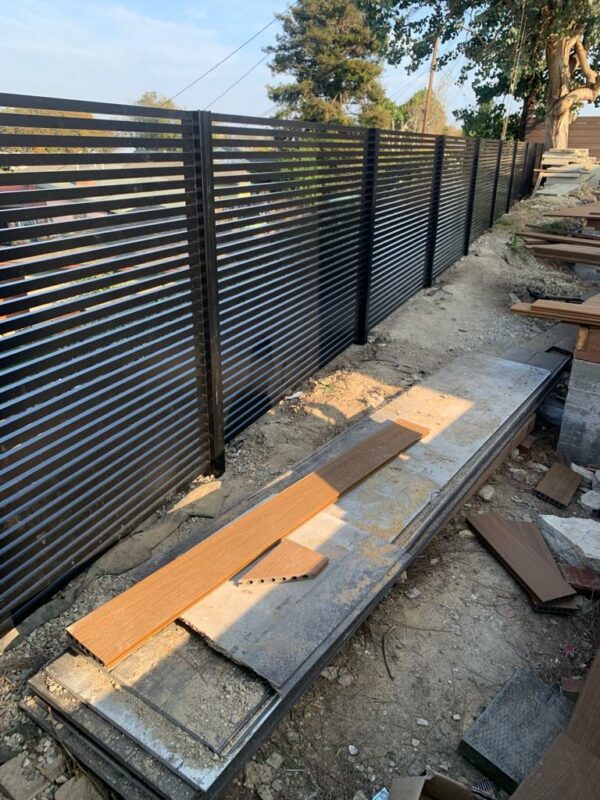 Black Aluminum fence