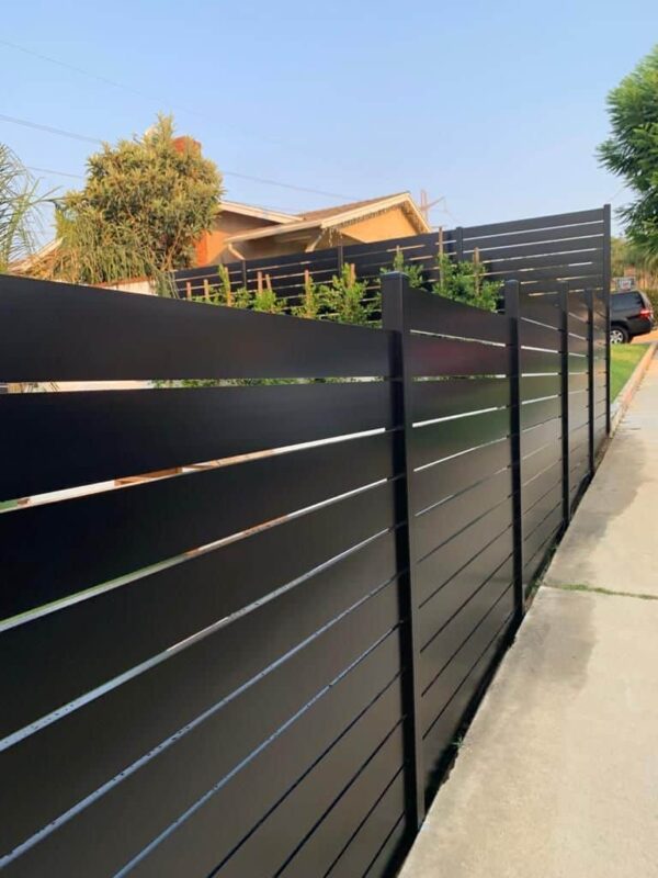Black Aluminum fence