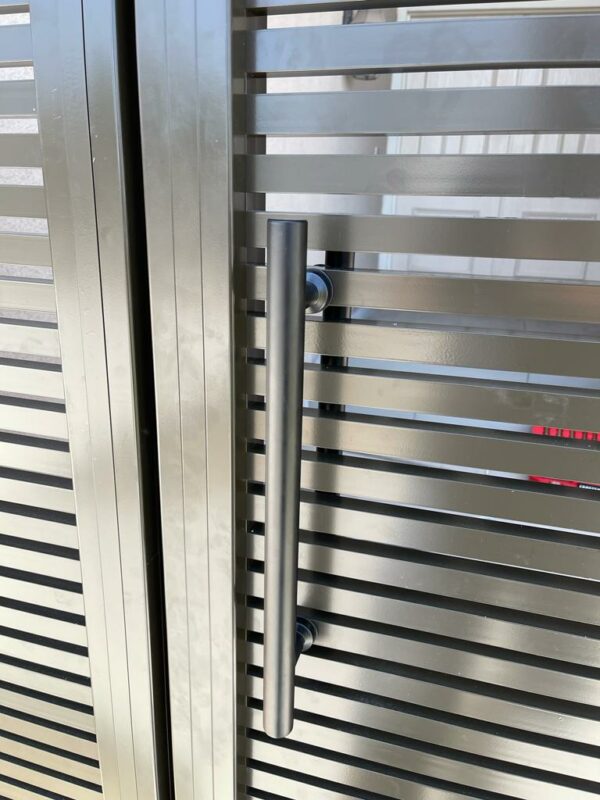 Black Aluminum fence and gate