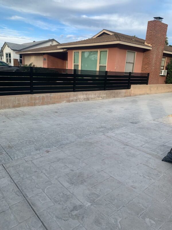 Black Aluminum fence and gate