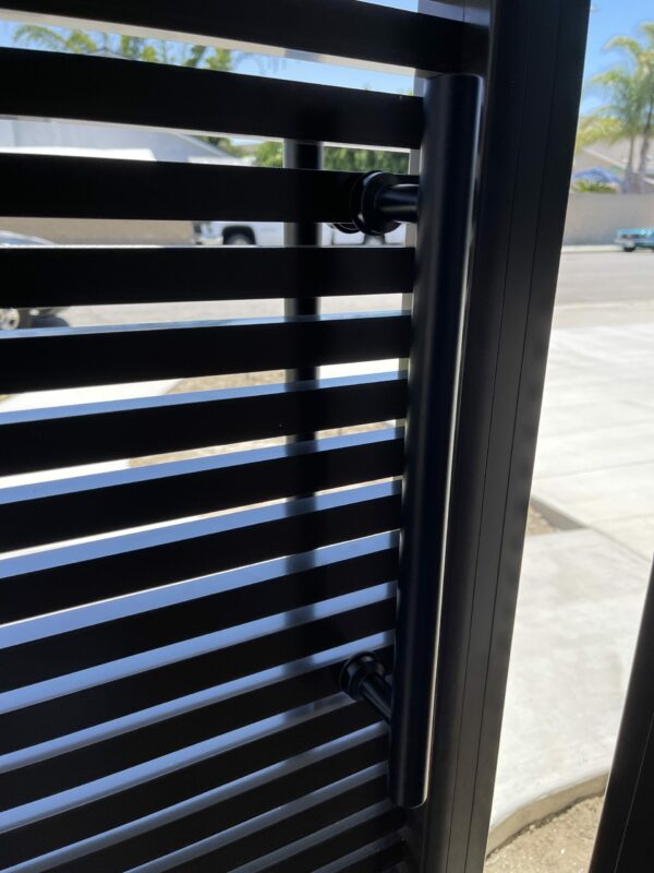 Black Aluminum fence and gate