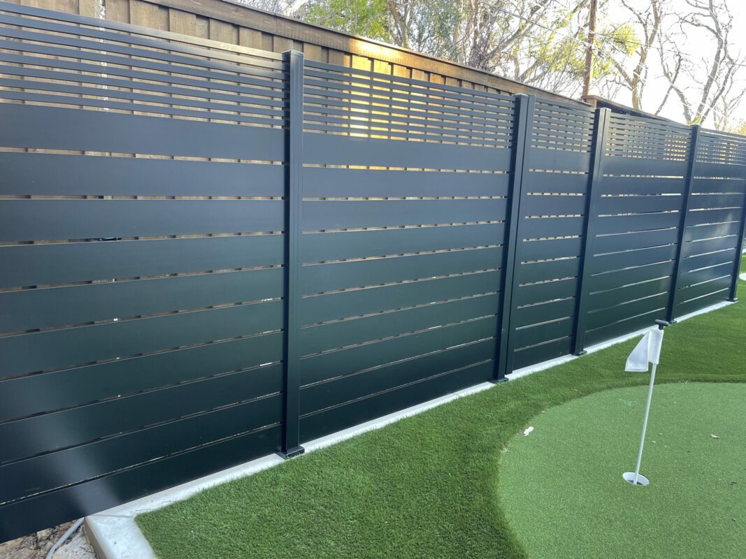 Black Aluminum fence panels