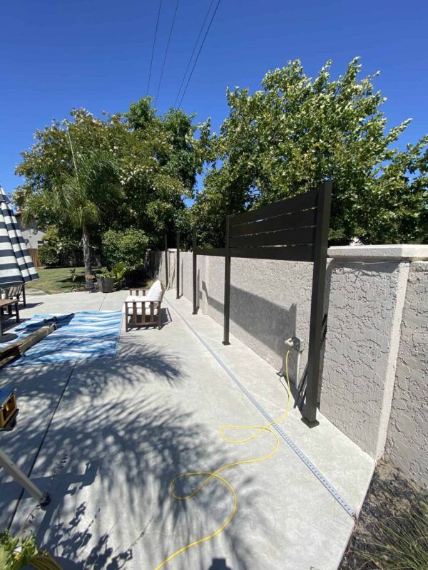 Black Aluminum fence panels