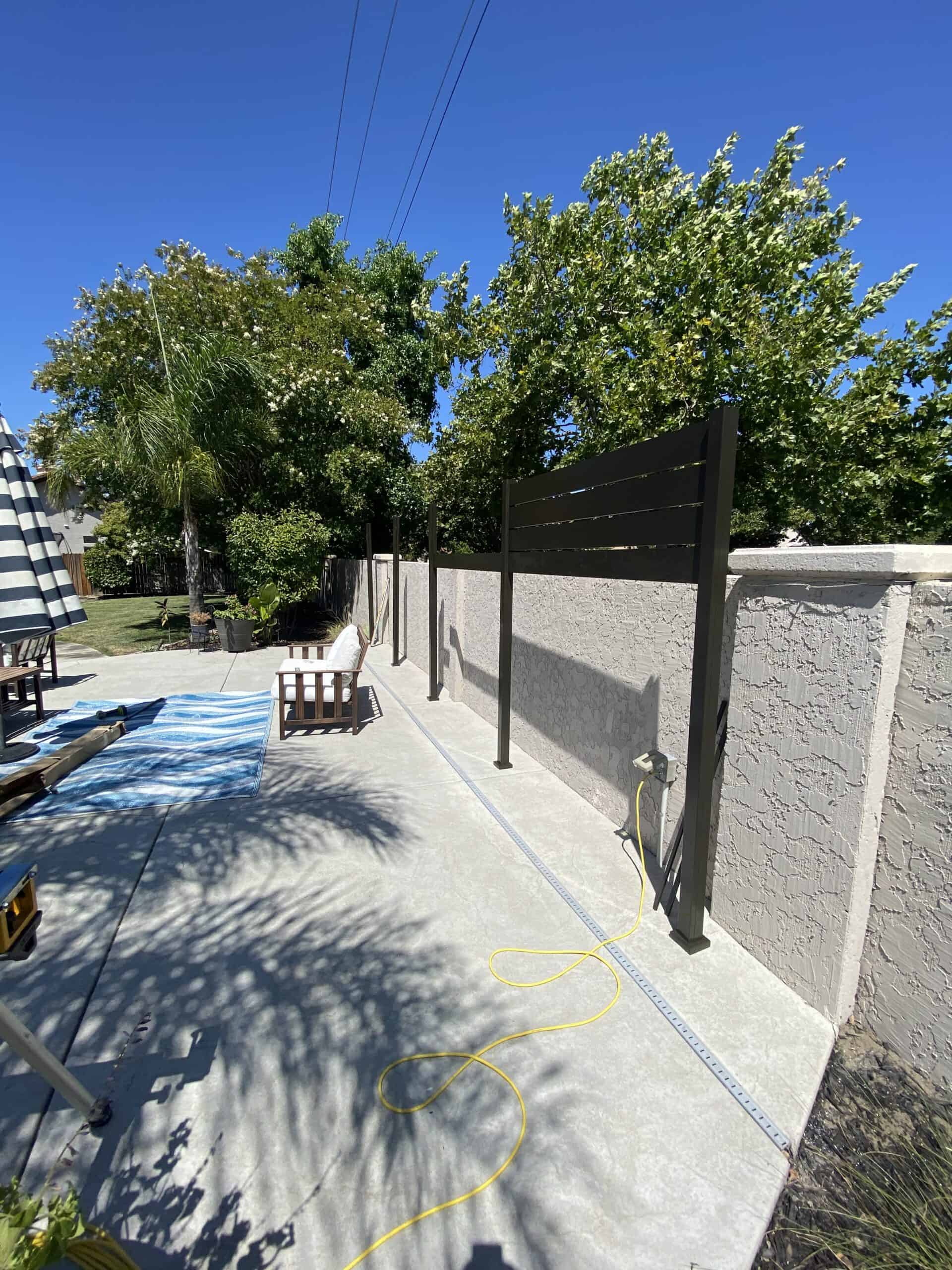 Black Aluminum fence panels