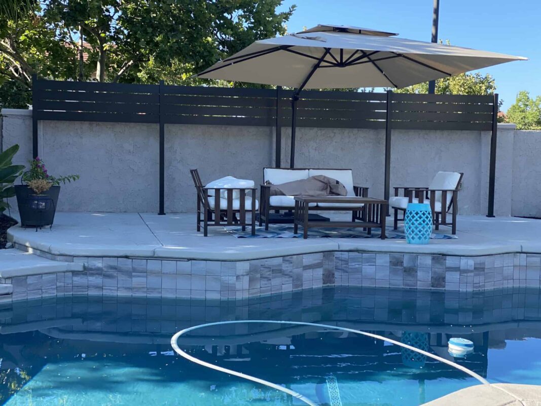 Black Aluminum fence panels