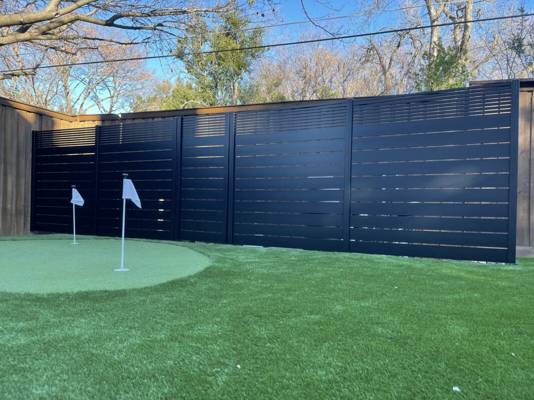 Black Aluminum fence panels