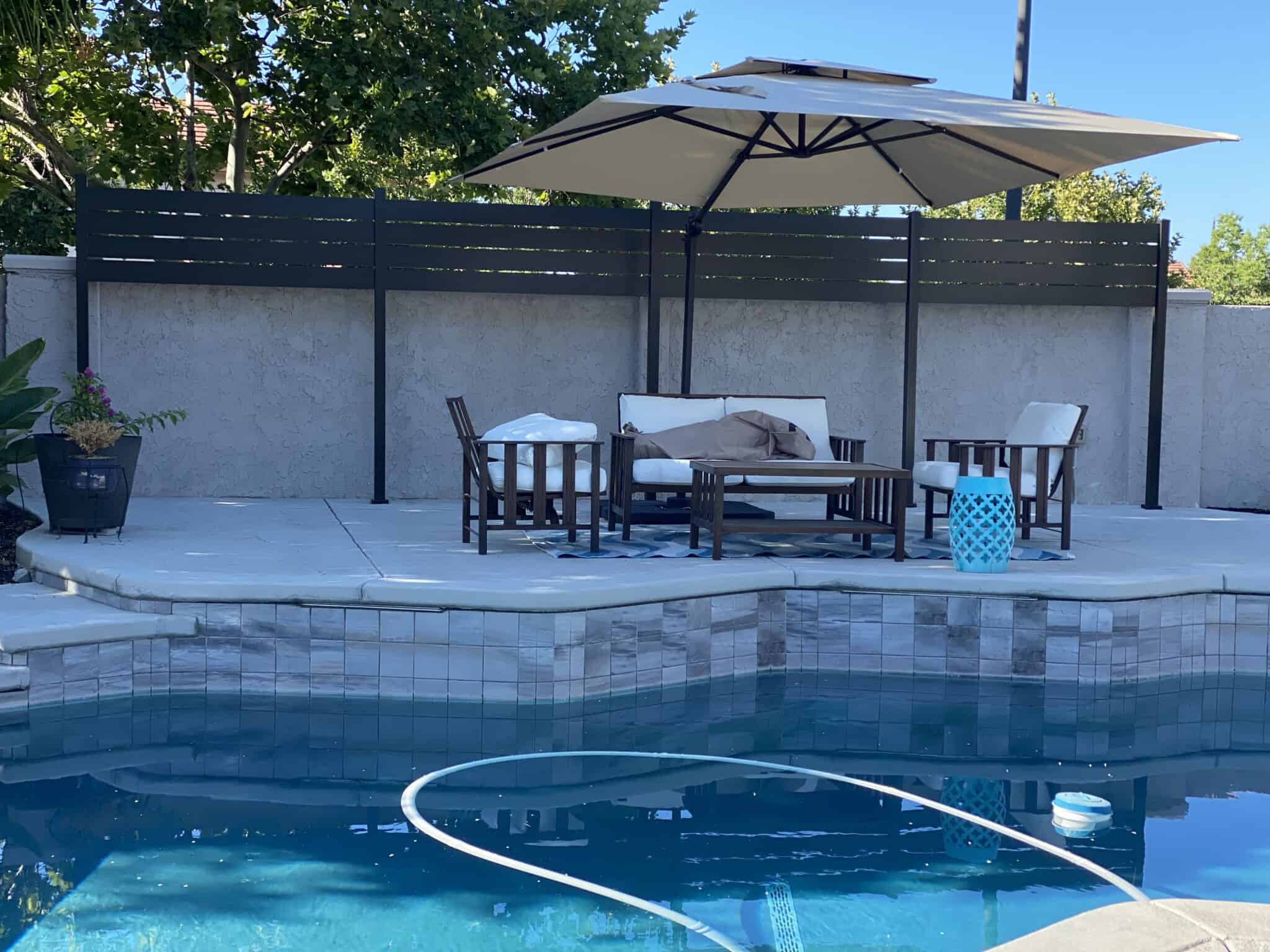 Black Aluminum fence panels