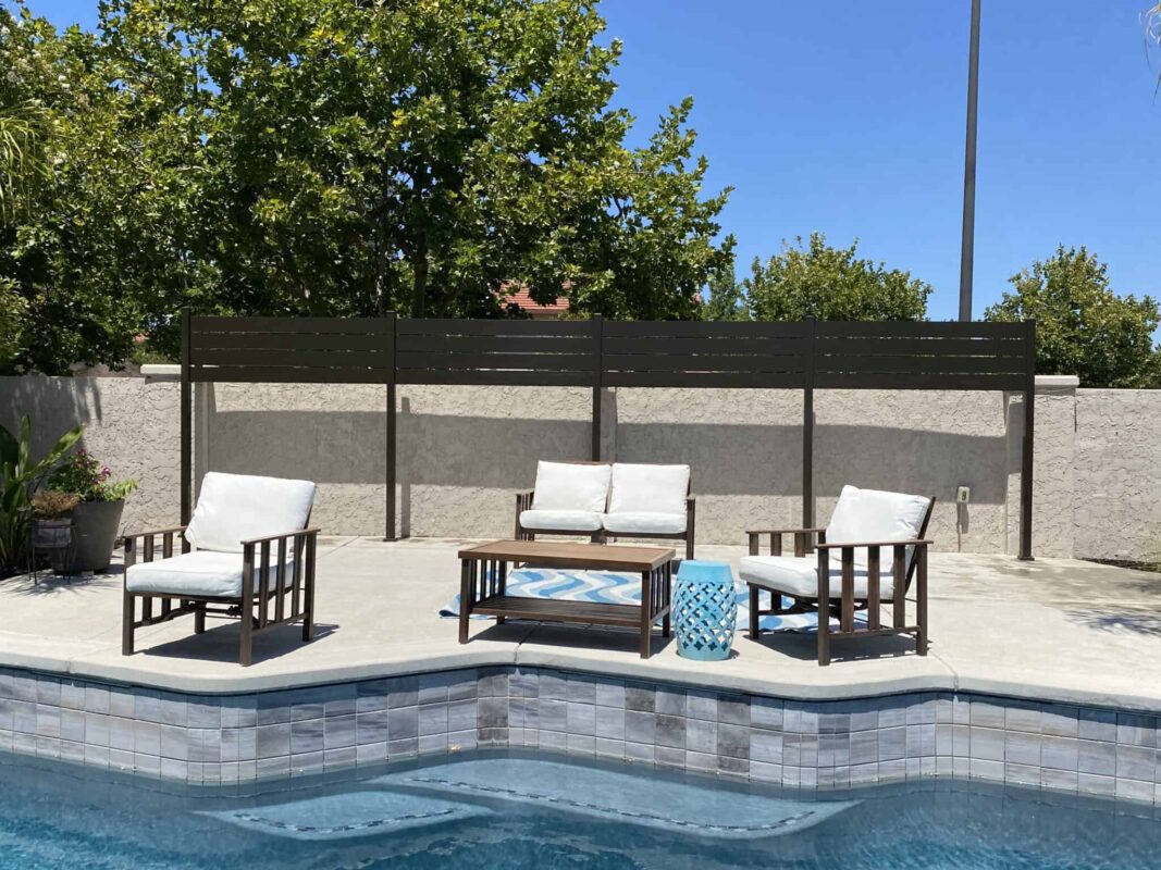 Black Aluminum fence panels