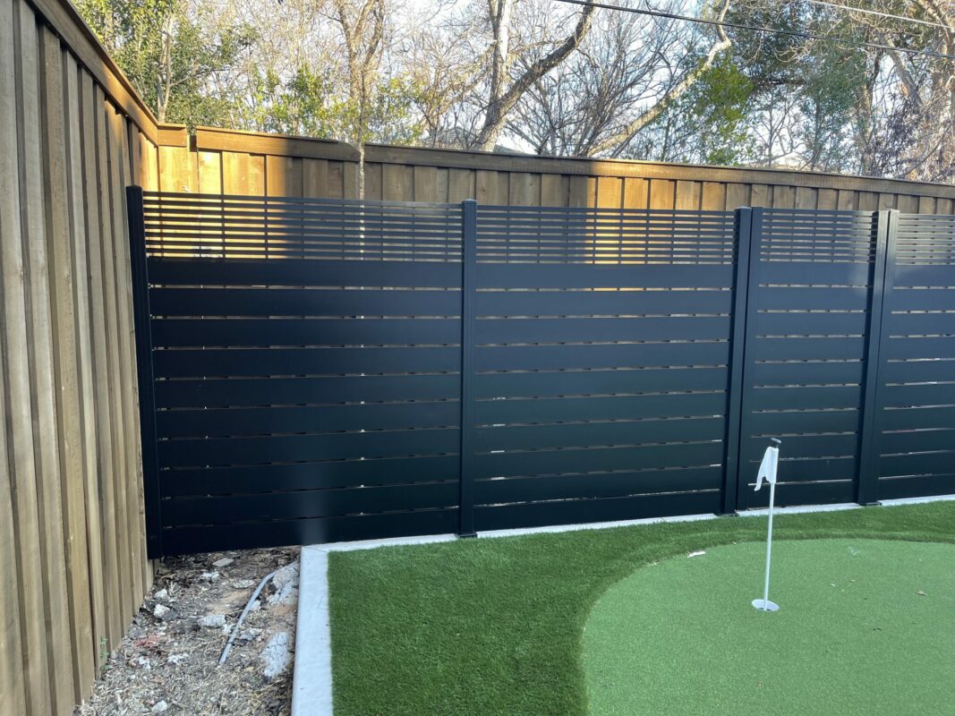 Black Aluminum fence panels
