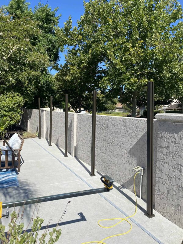 Black Aluminum fence panels